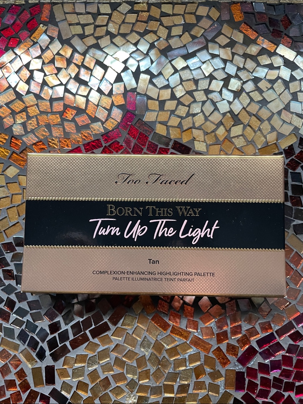NEW Too Faced Born This Way Turn Up The Light Highlighting Palette - Tan